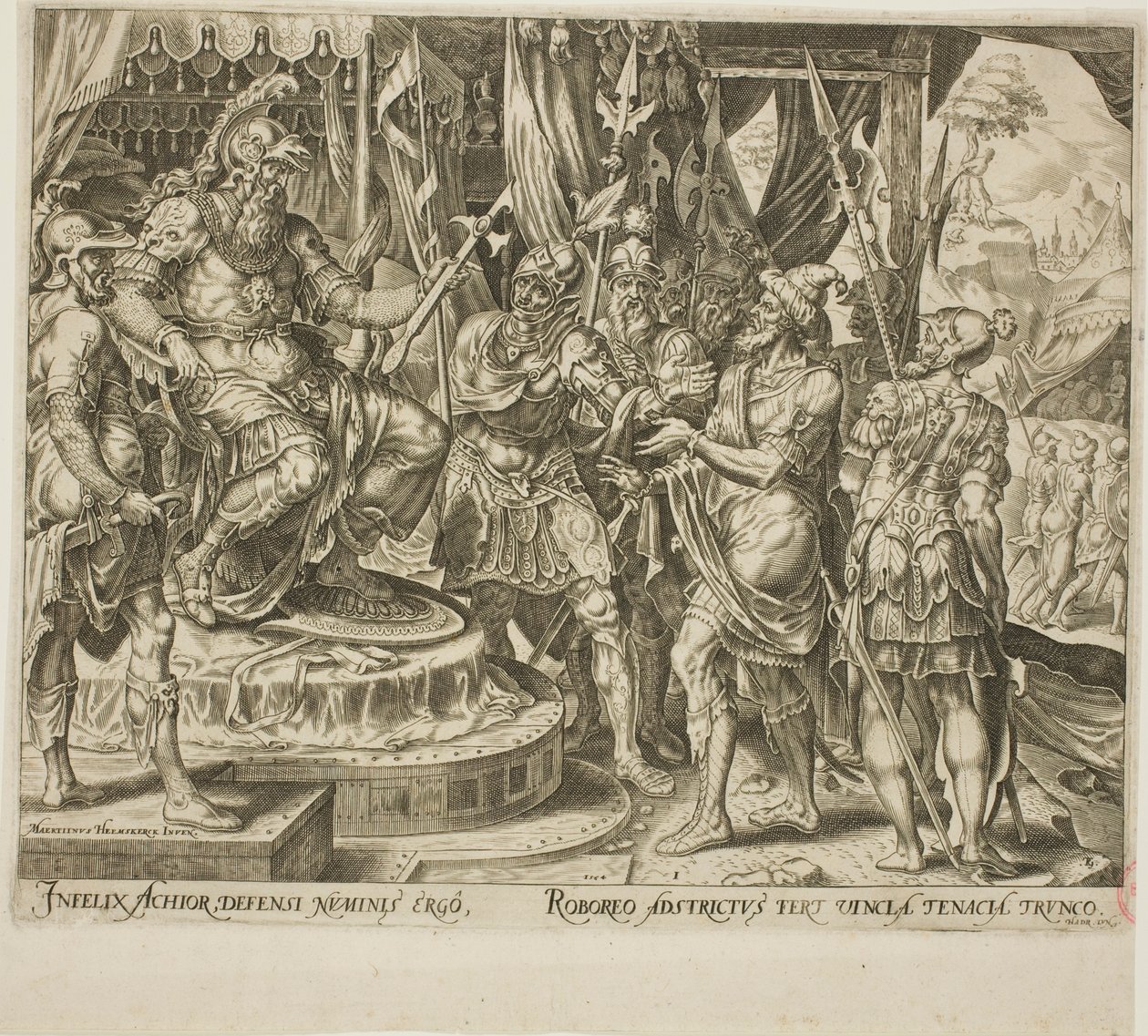 Achior İsrailliler için Holofernes