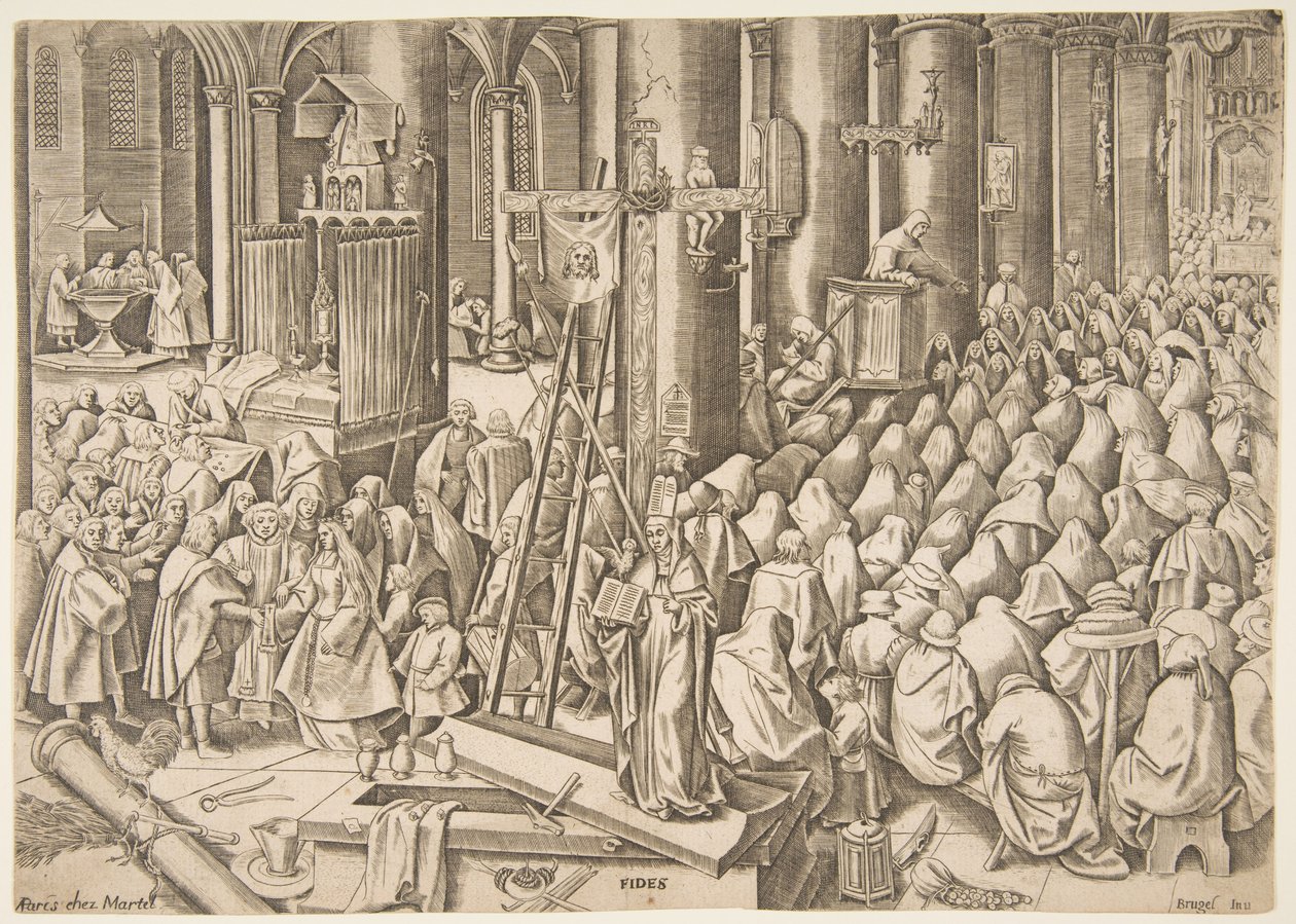 Faziletlerden Faith Fides, yaklaşık. 1559-60. by Philip Galle