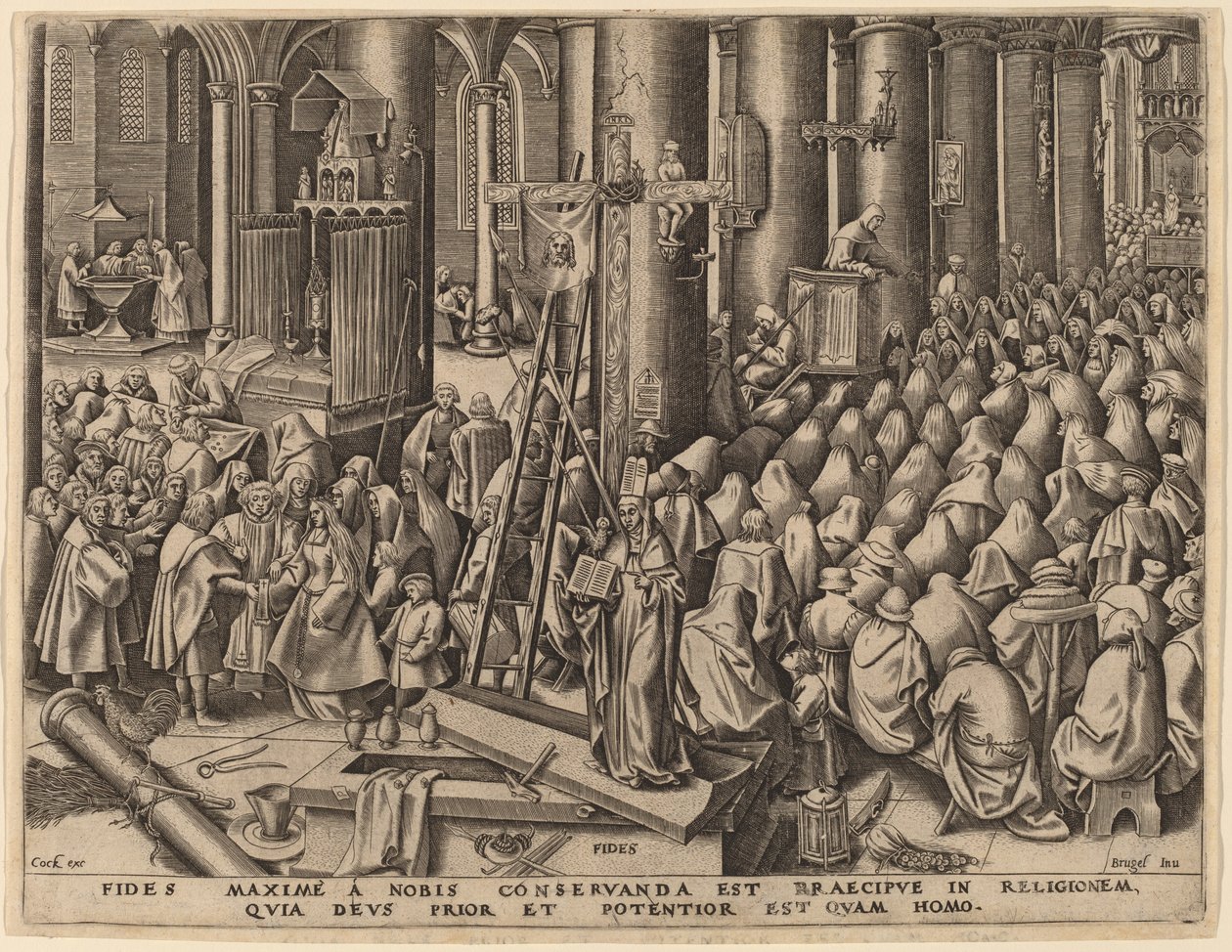İnanç by Philip Galle after Pieter Bruegel the Elder