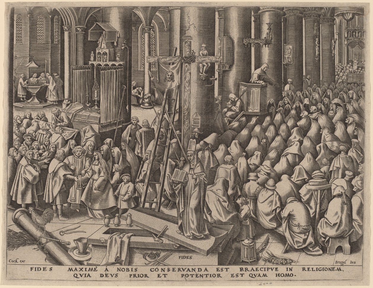 İnanç by Philip Galle after Pieter Bruegel the Elder