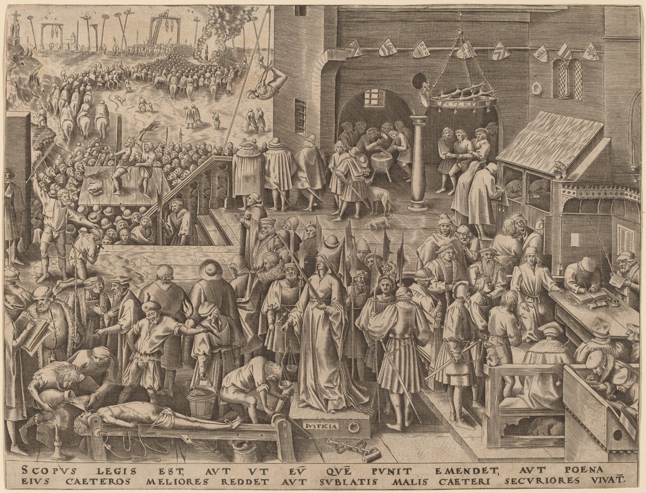 Adalet by Philip Galle after Pieter Bruegel the Elder