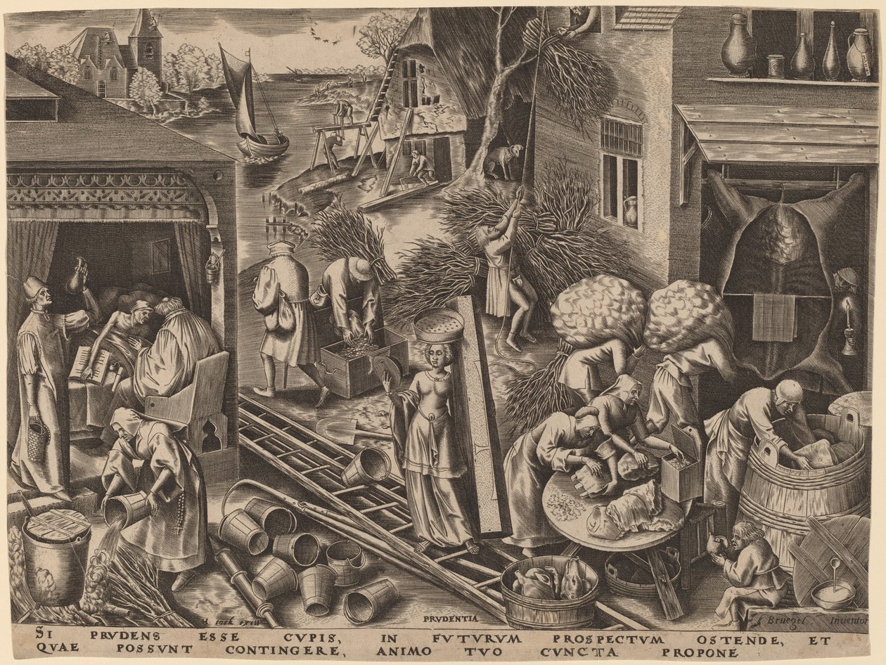 ihtiyat by Philip Galle after Pieter Bruegel the Elder