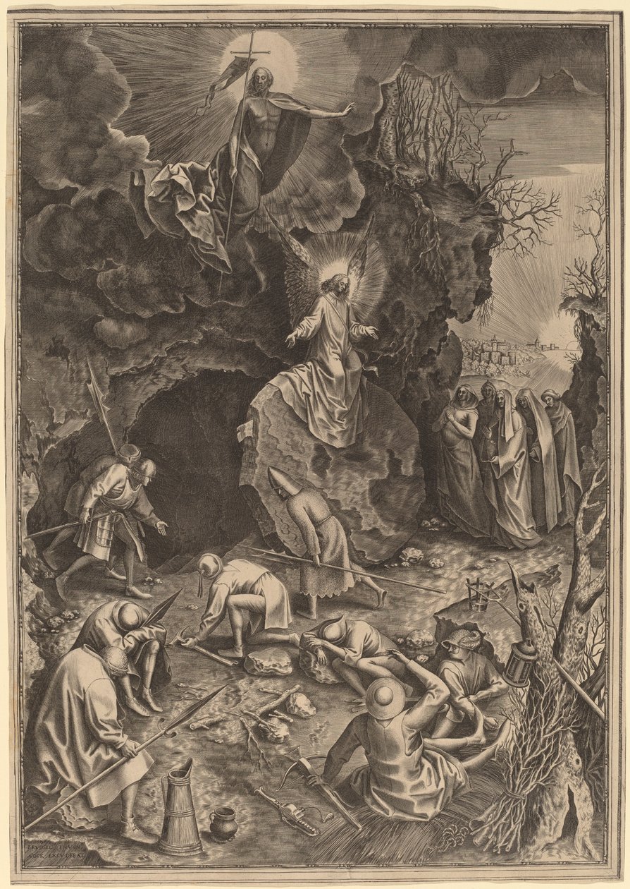 Diriliş by Philip Galle after Pieter Bruegel the Elder