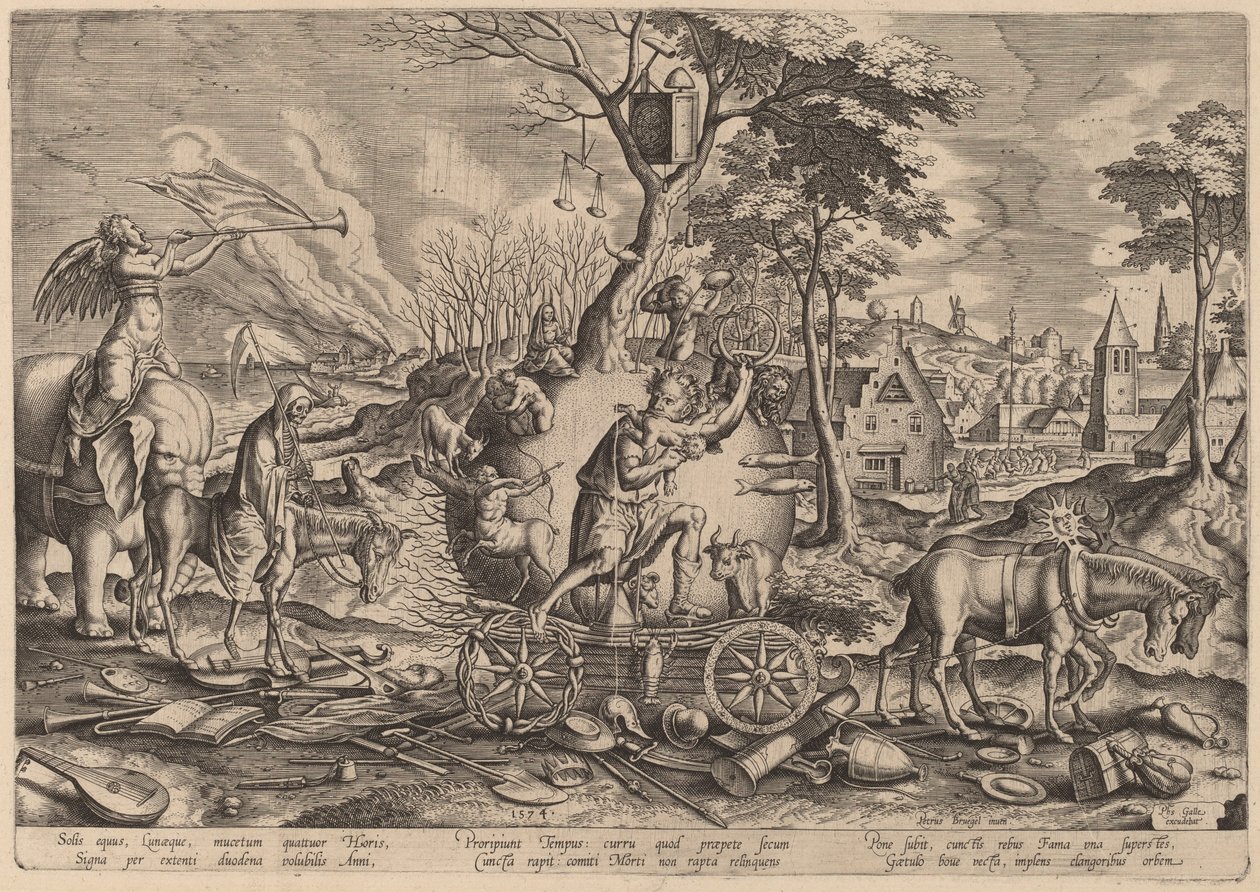 Zamanın Zaferi by Philip Galle after Pieter Bruegel the Elder