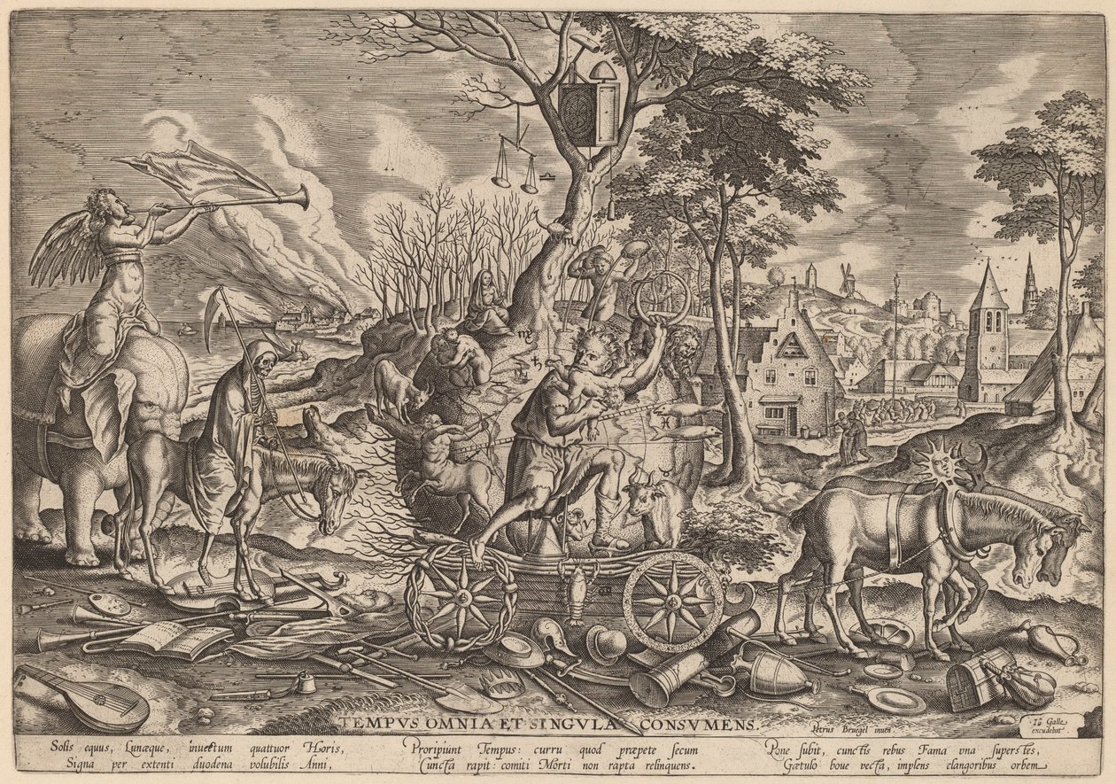 Zamanın Zaferi by Philip Galle after Pieter Bruegel the Elder