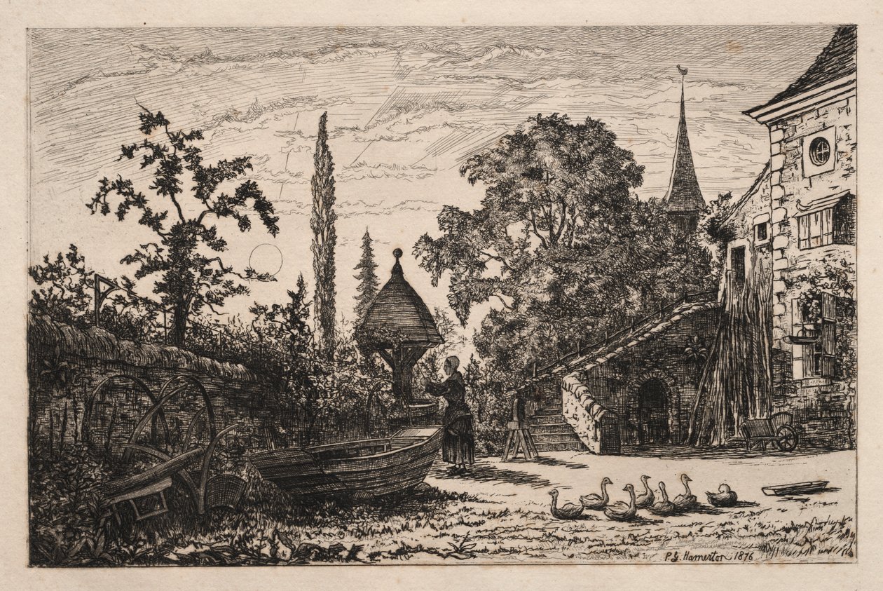 Avlu by Philip Gilbert Hamerton