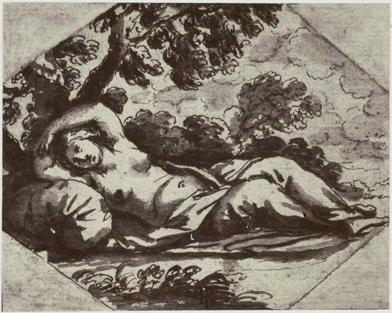Piskopos [Jan de Bisschop], Uyuyan Güzel by Philip Henry Delamotte