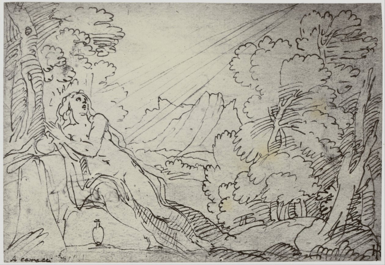 Correggio, Cennete Ruh Taşıyan Bir Melek by Philip Henry Delamotte