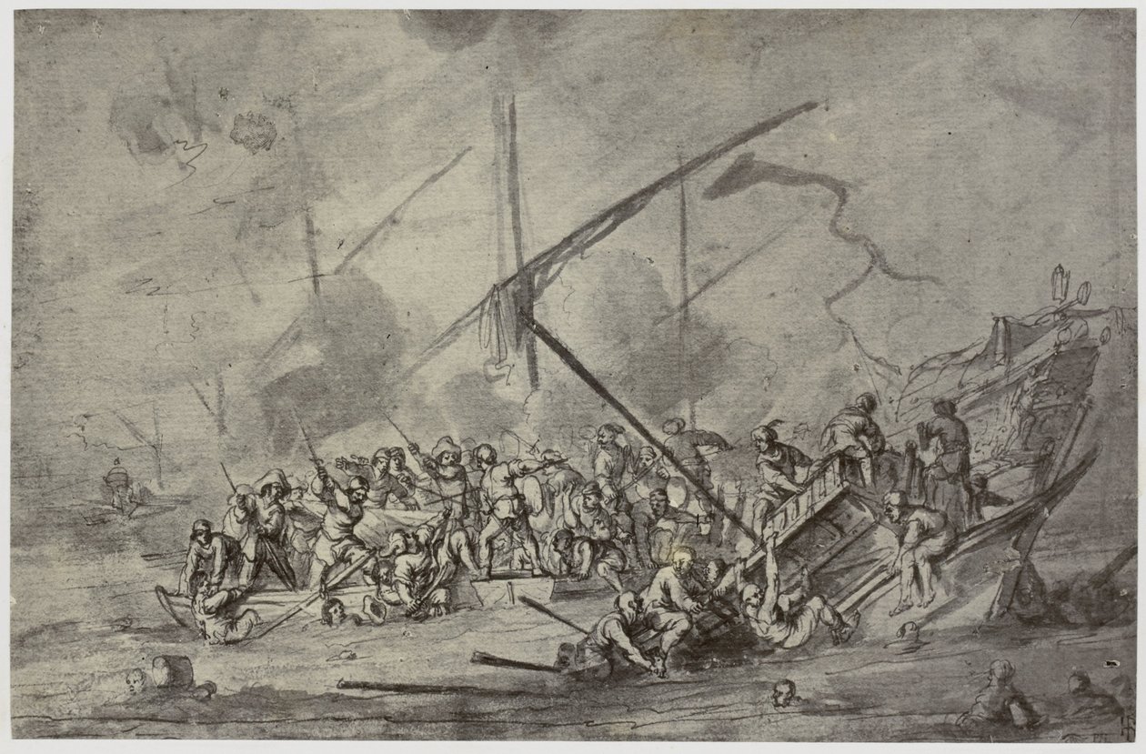 Della Bella, Bir Deniz Kavgası by Philip Henry Delamotte