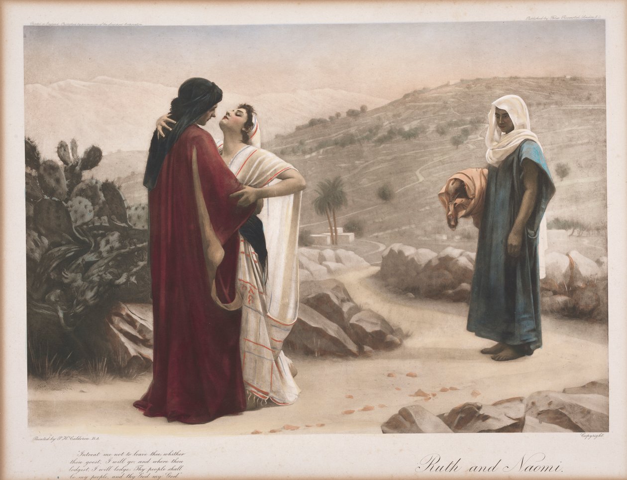 Ruth ve Naomi by Philip Hermogenes Calderon