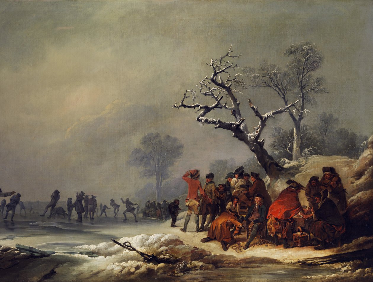 Dinlenme toplumu kış keyfi by Philip James de Loutherbourg