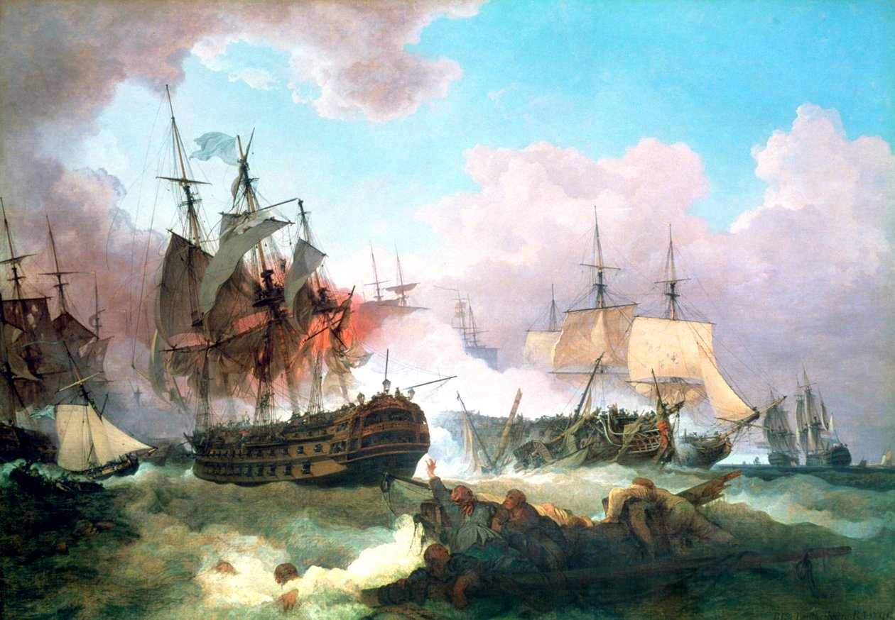 Camperdown Savaşı, 1799 by Philip James de Loutherbourg