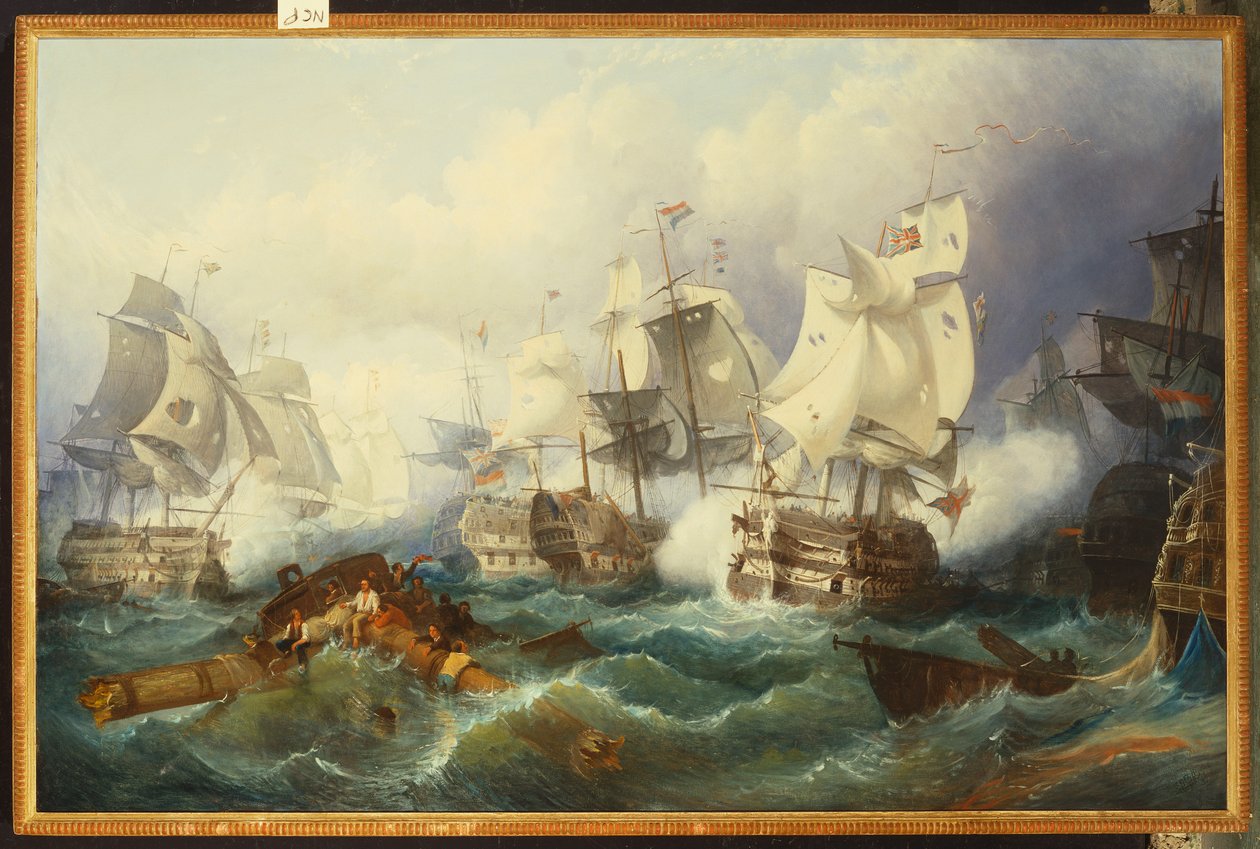 Trafalgar Savaşı by Philip James de Loutherbourg