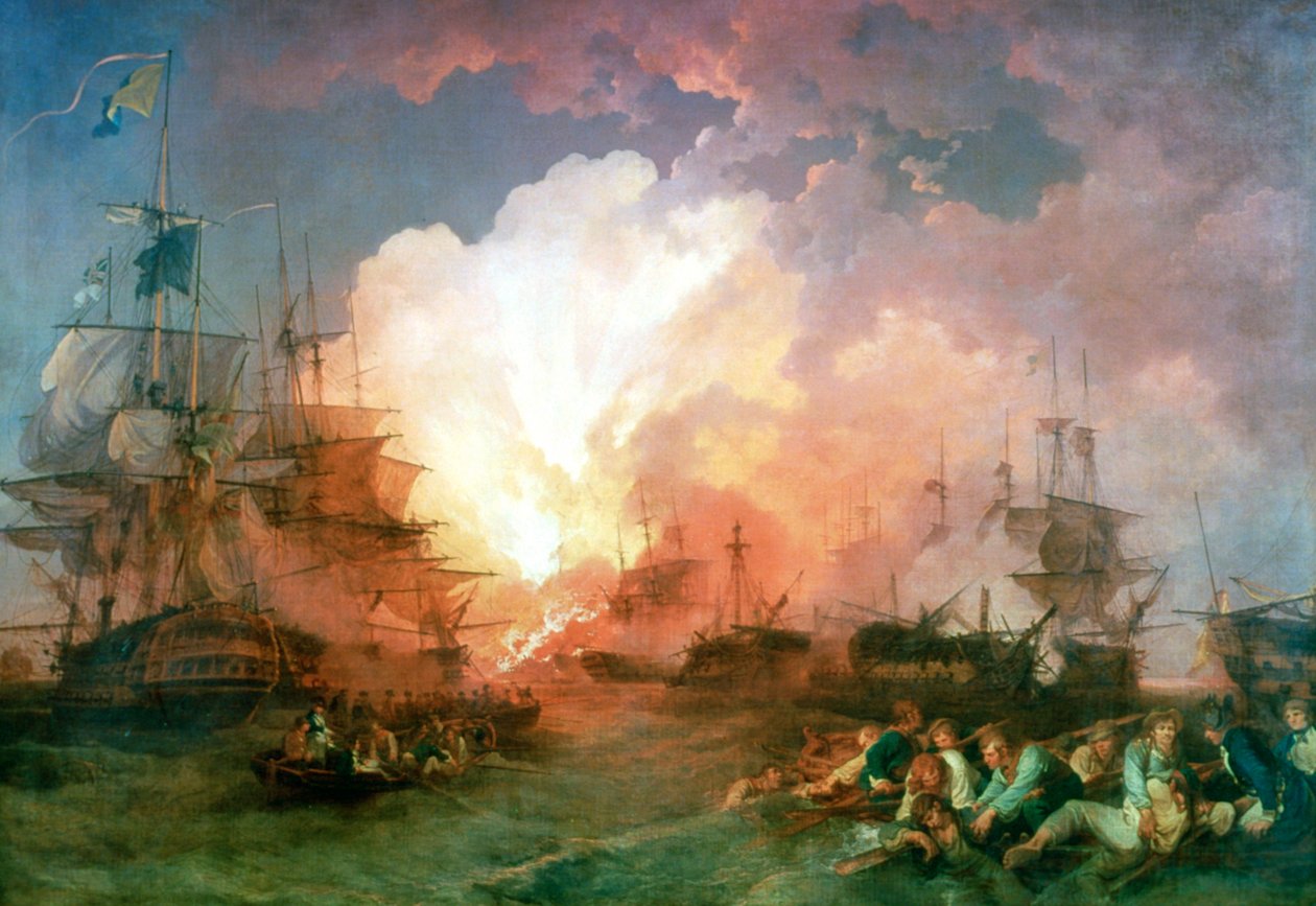 Nil Savaşı, 1800 by Philip James de Loutherbourg