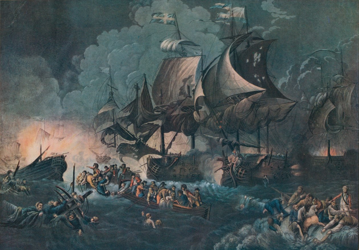 Şanlı İlk Haziran, c1795 by Philip James de Loutherbourg