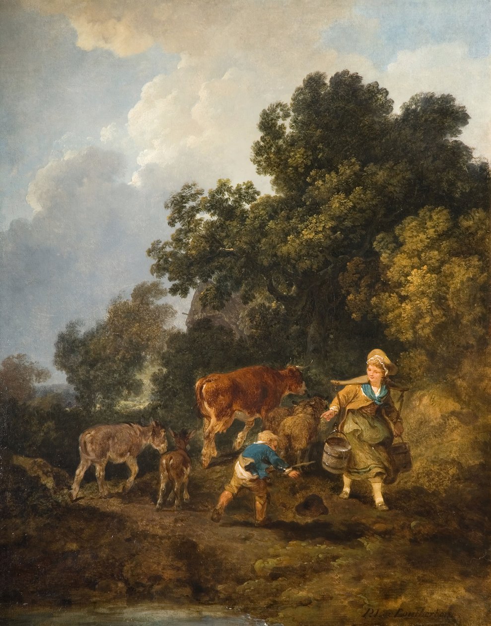 Sütçü Kız, 1800. by Philip James de Loutherbourg