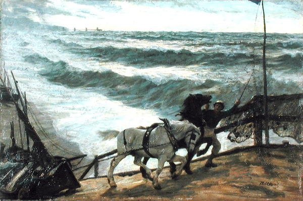 Yaklaşan Fırtına (tuval üzerine yağlı boya) by Philip Richard Morris