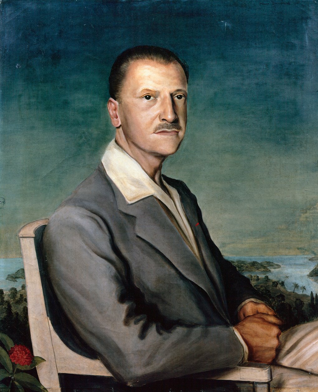 William Somerset Maugham'ın Portresi (tuval üzerine yağlıboya) by Philip Steegman