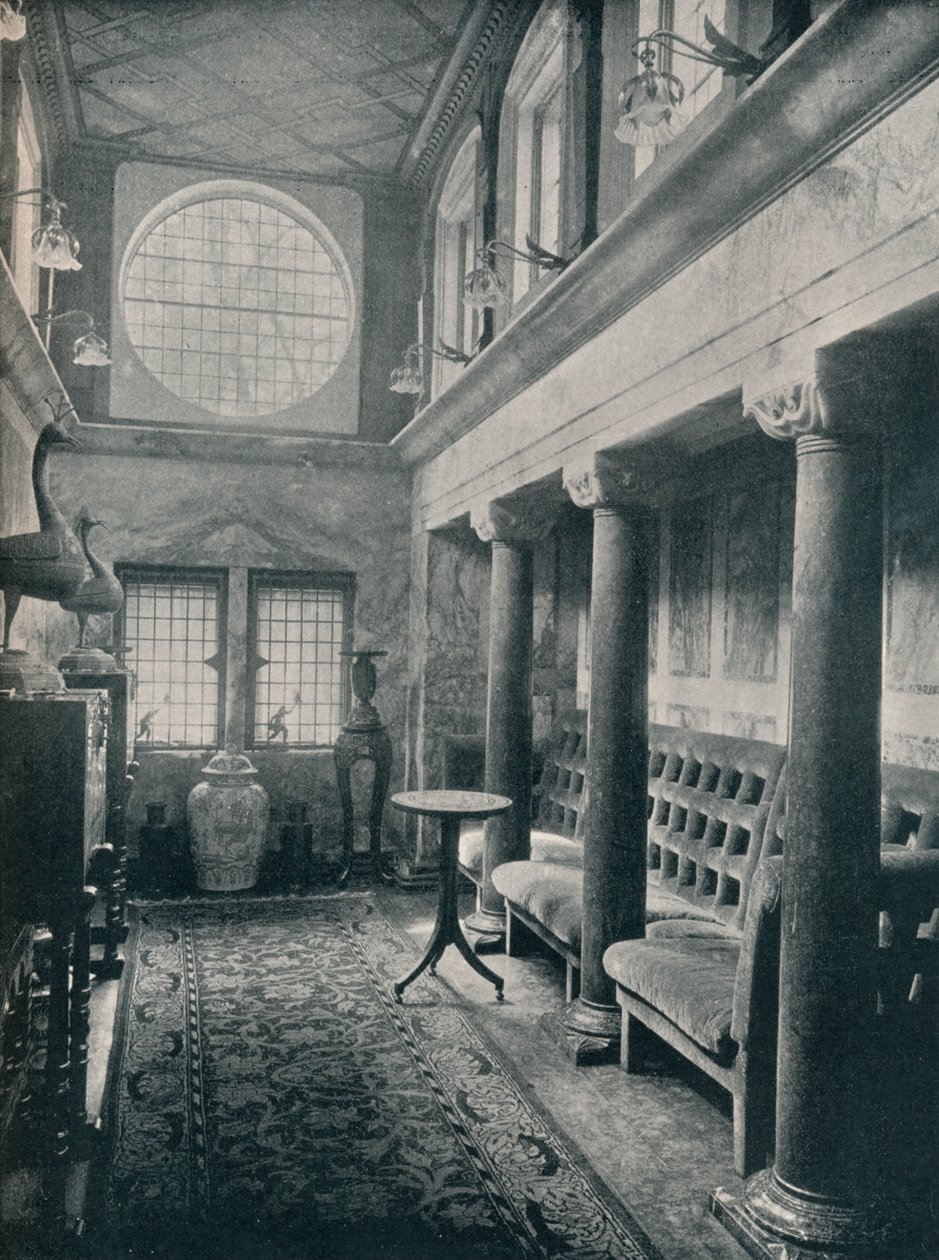No 1 Holland Park'taki Mermer Salon, 1898 by Philip Webb