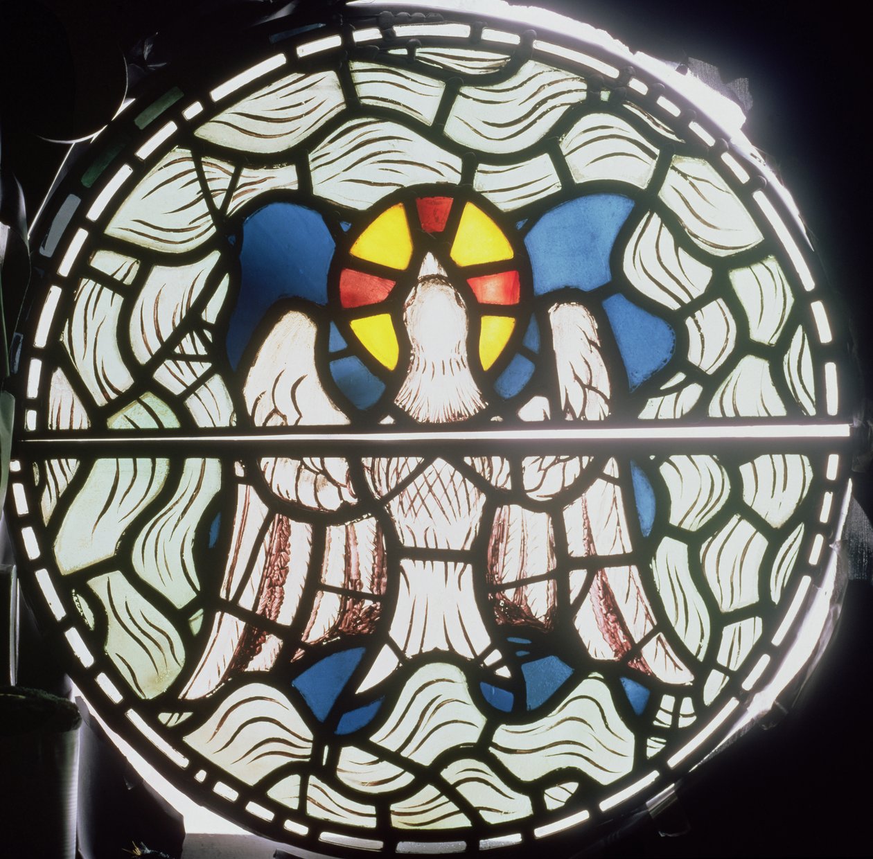 Kutsal Ruh, Yaratılış Penceresinden detay, 1861 vitray detayı, 120153 by Philip Webb
