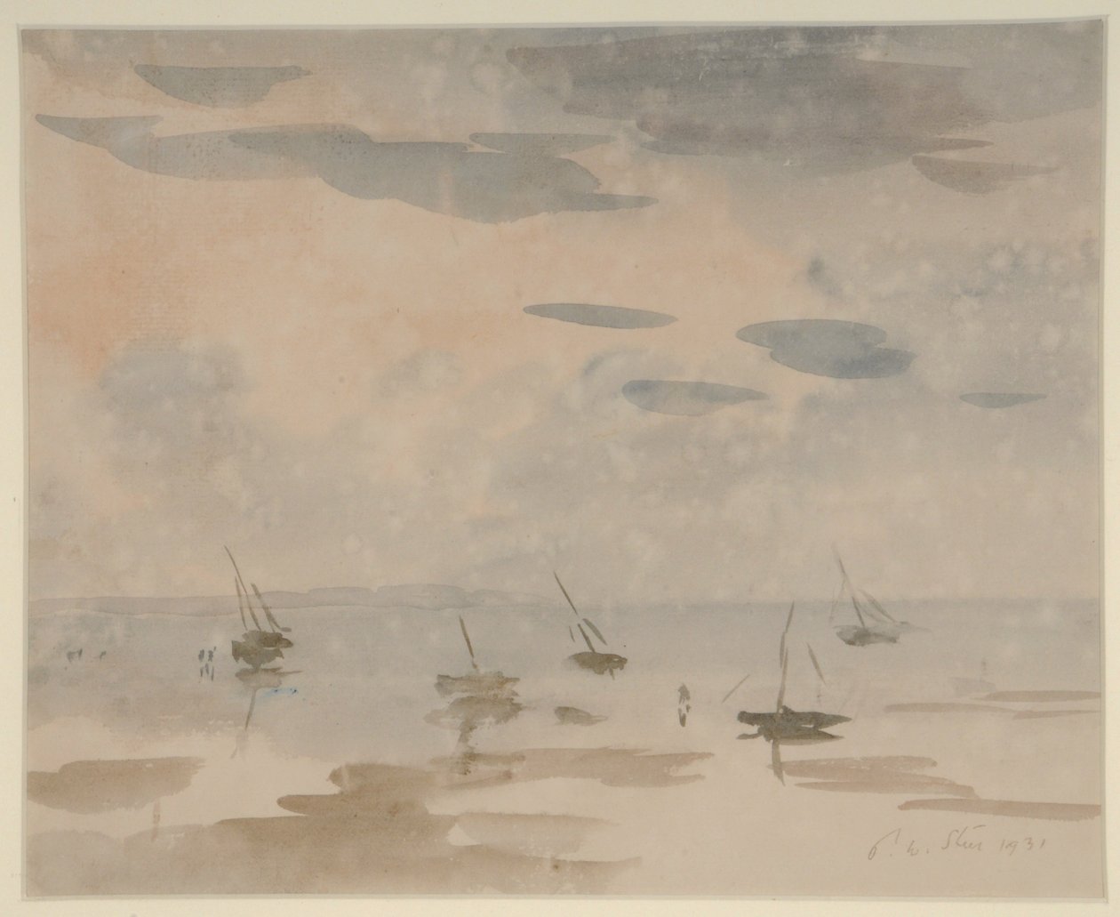 (kağıt üzerine sulu boya) by Philip Wilson Steer