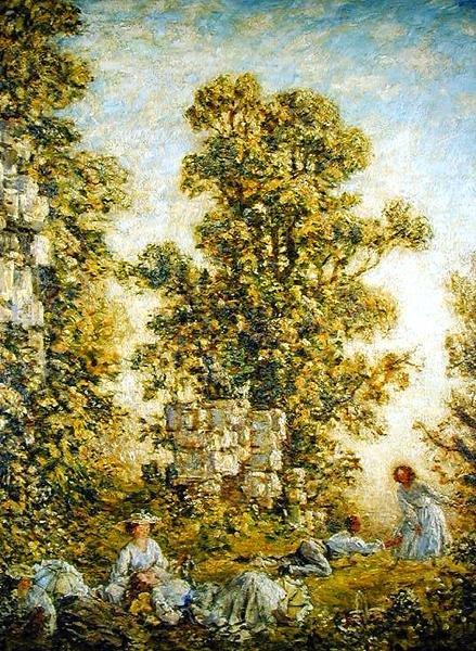 Piknik, Küçük Dean (tuval üzerine yağlı boya) by Philip Wilson Steer