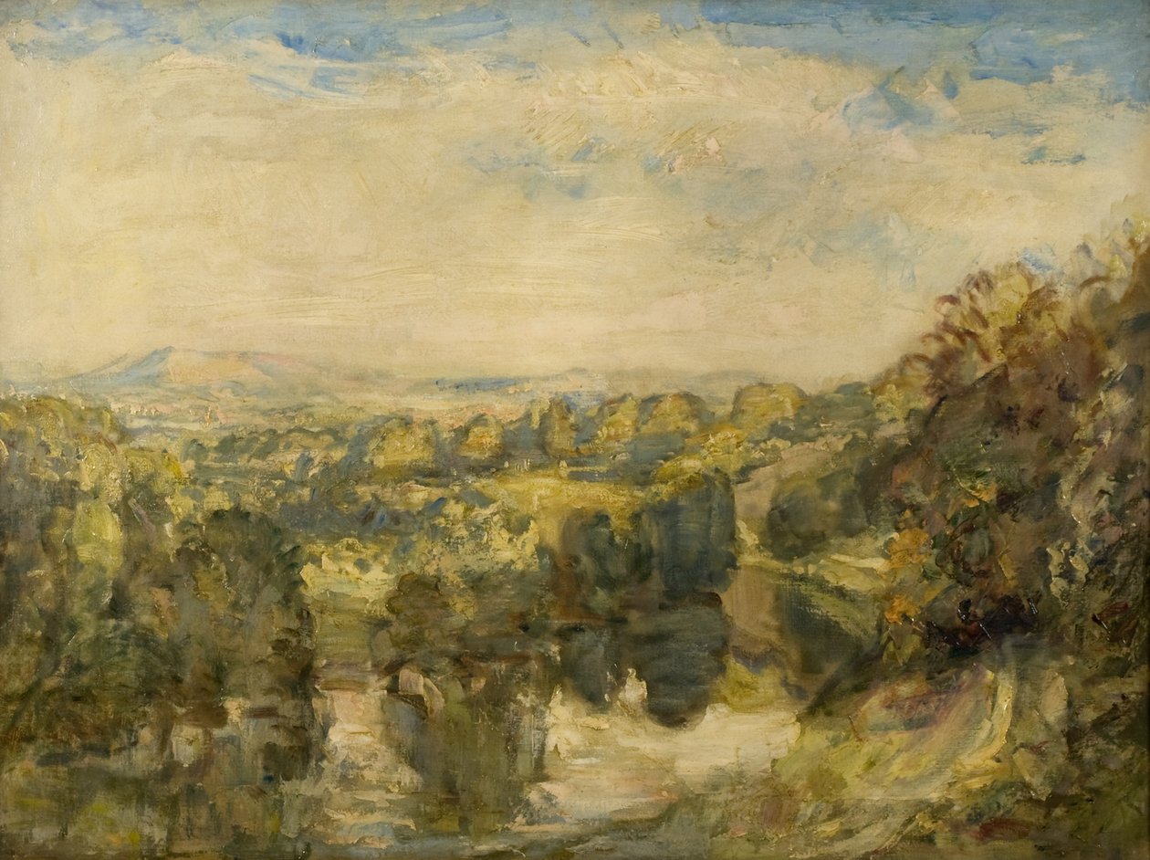 Teme Nehri, Akşam, Ludlow Yakınında - Uzaktaki Clee Tepeleri by Philip Wilson Steer