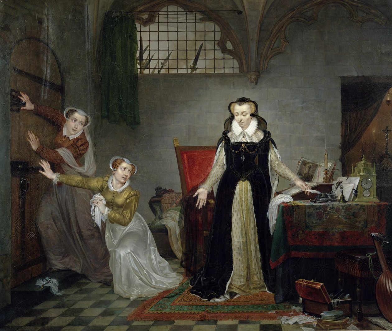 Mary Stuart (1542-87) İnfazı İçin Ayrılırken, 8 Şubat 1587 by Philipe Jacques van Bree