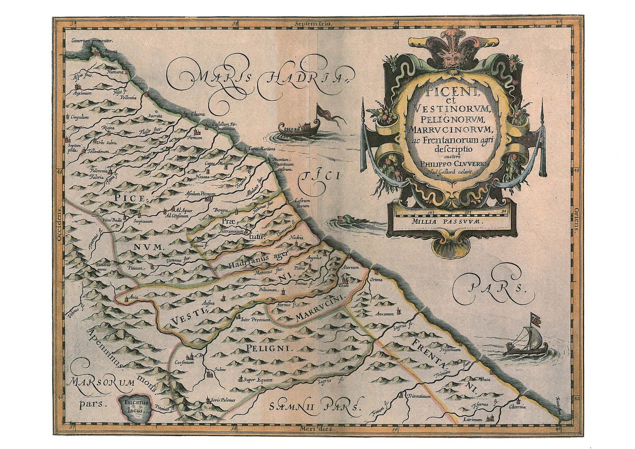 Piceni ve Vestini, Peligni ve Marrucini by Philipp Clüver