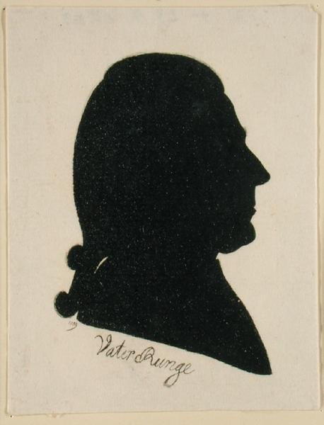 Daniel Nicolaus Runge (Baba Runge), 1789 (Kağıt üzerine Hint mürekkebi) by Philipp Otto Runge