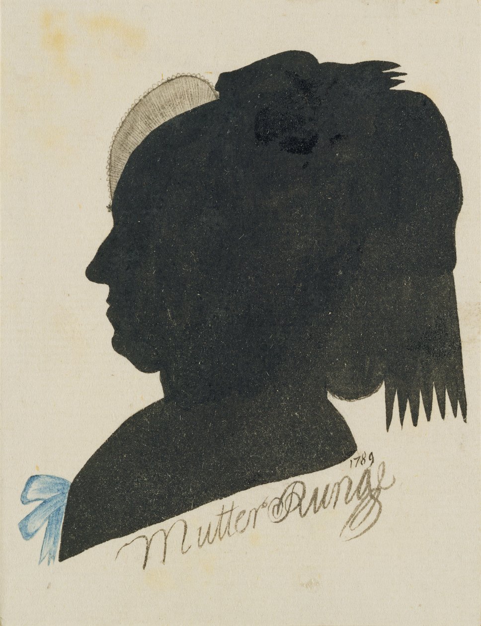 Magdalena Runge (Mother Runge), 1789 (Kağıt üzerinde Hint mürekkebi ve wc) by Philipp Otto Runge