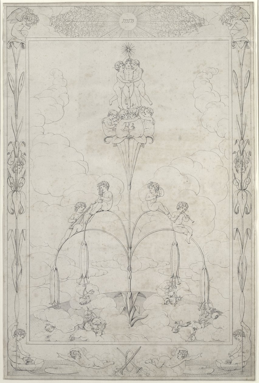 Sabah, 1803 (kağıt üzerine mürekkep) by Philipp Otto Runge