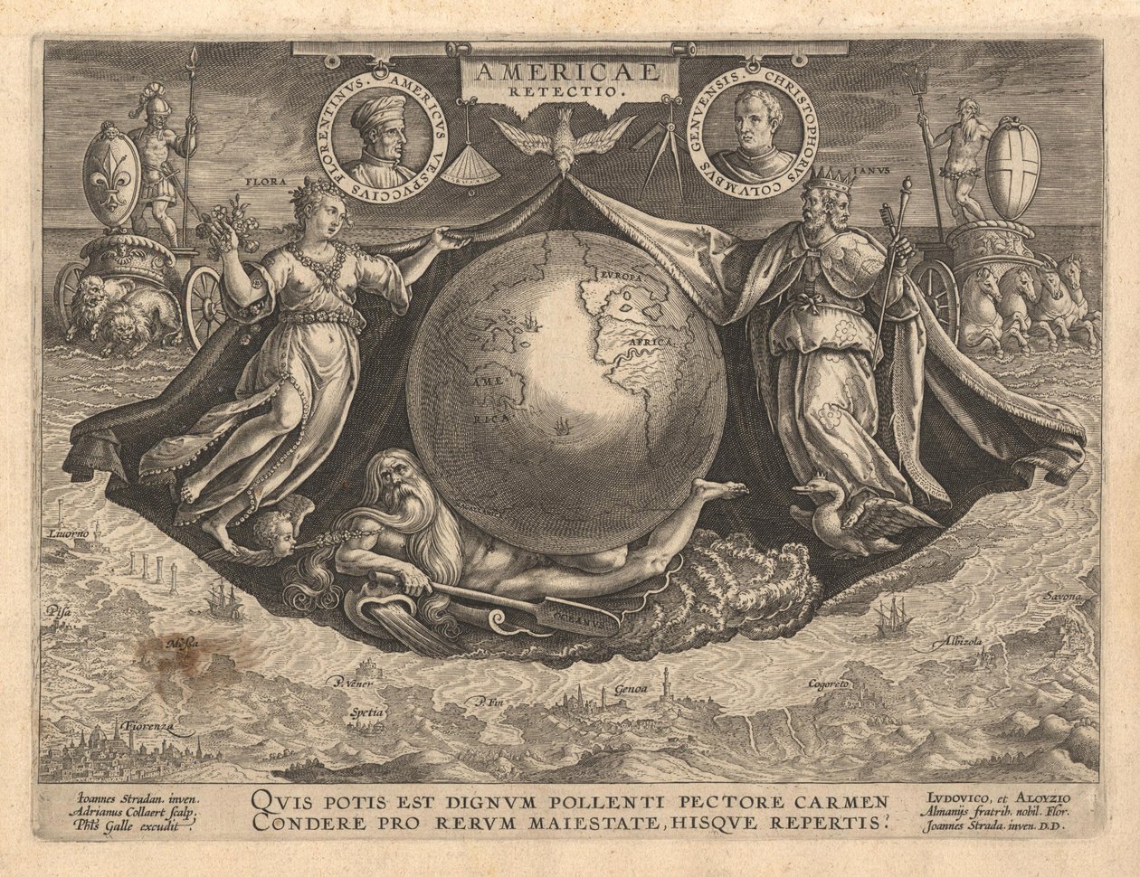 Amerika Revetio Kapağı, 1591 by Philipp Galle