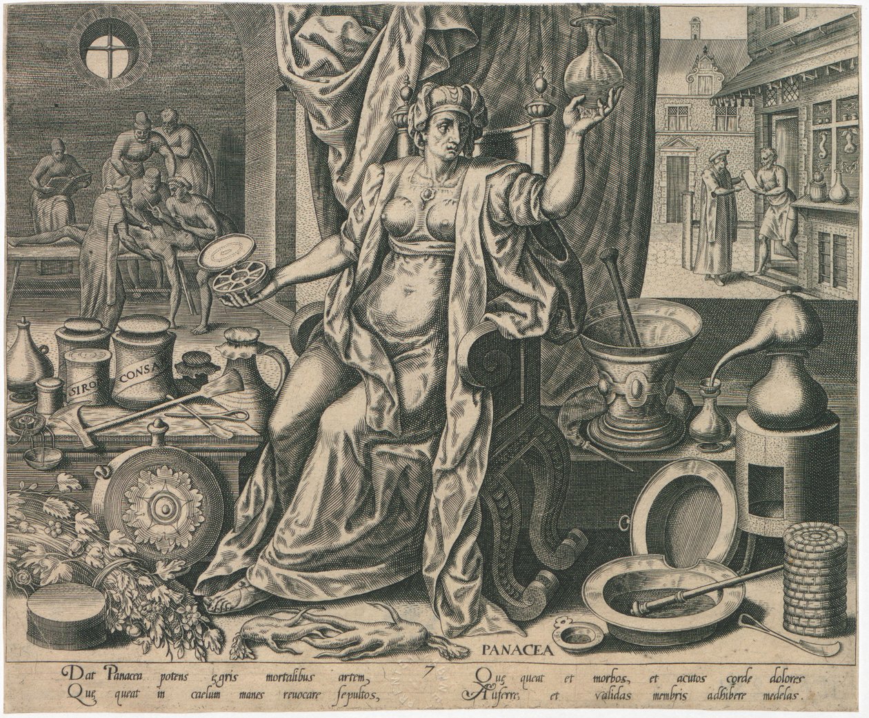 Her derde deva, 1574. by Philipp Galle