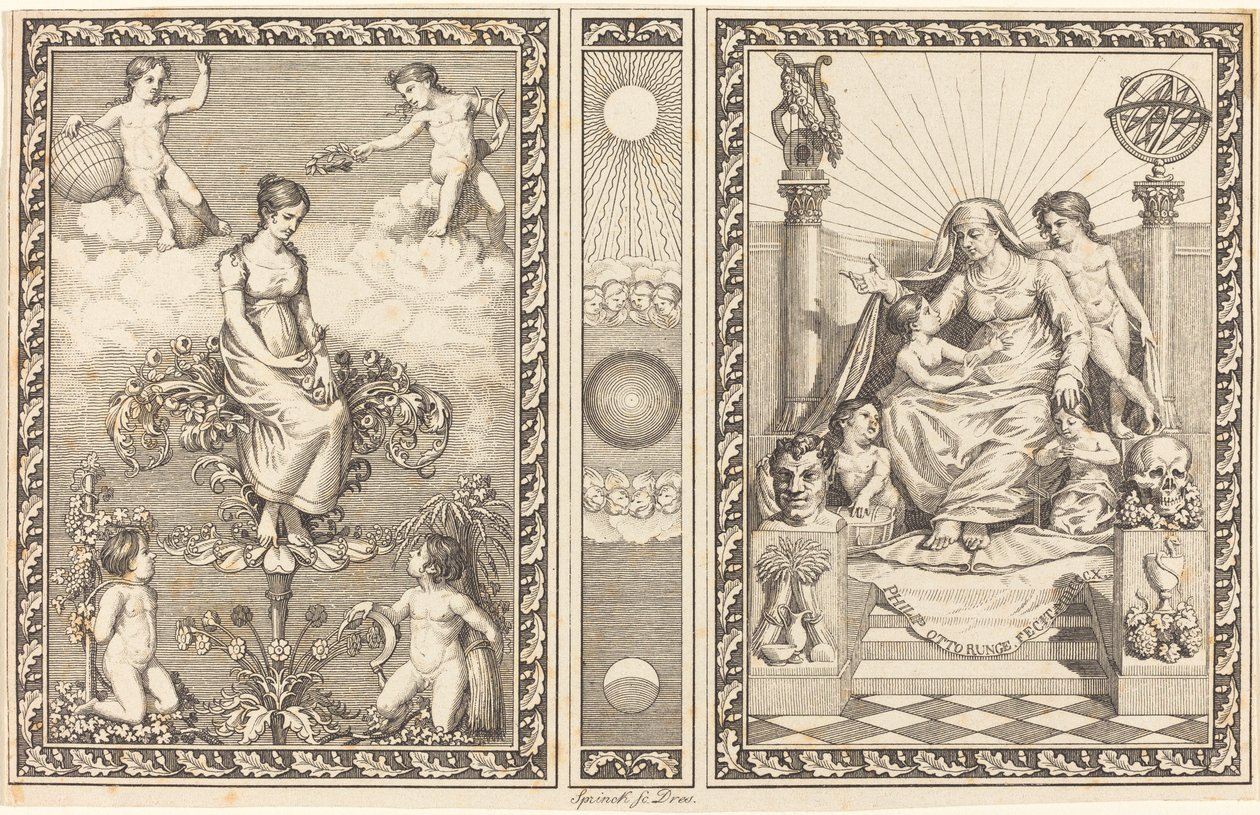 Takvim için Tasarım by Philipp Otto Runge