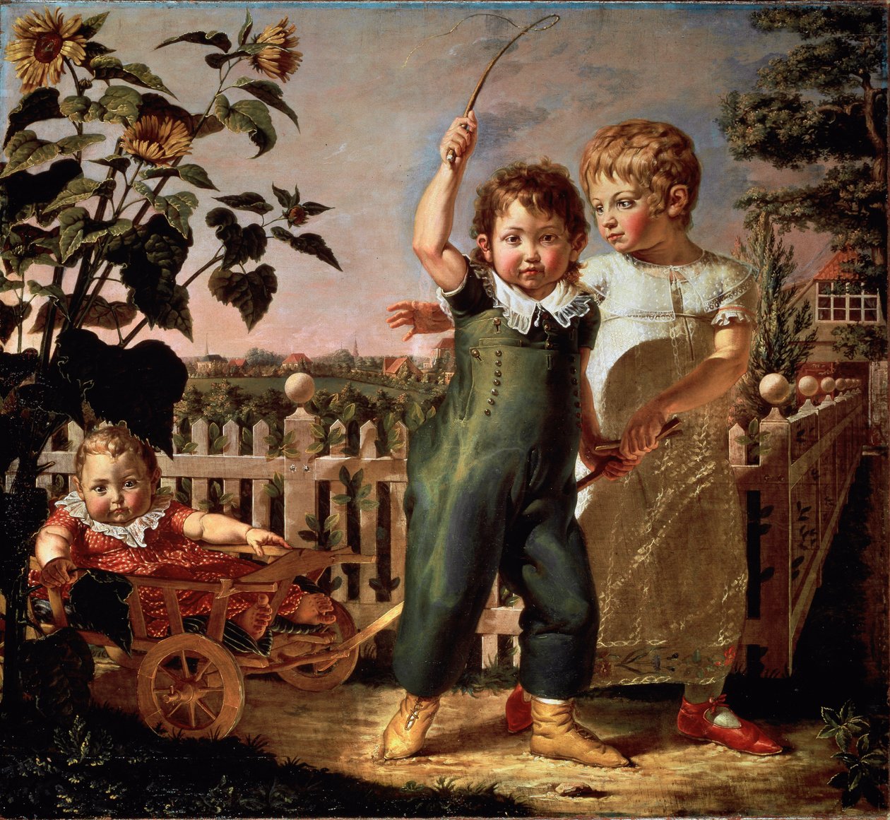 Çocuk Portresi Hulsenbeck Tablosu Philipp Otto Runge (1777-1810) 1805 Güneş. 130,5x140,5 cm Hamburg, Kunsthalle by Philipp Otto Runge