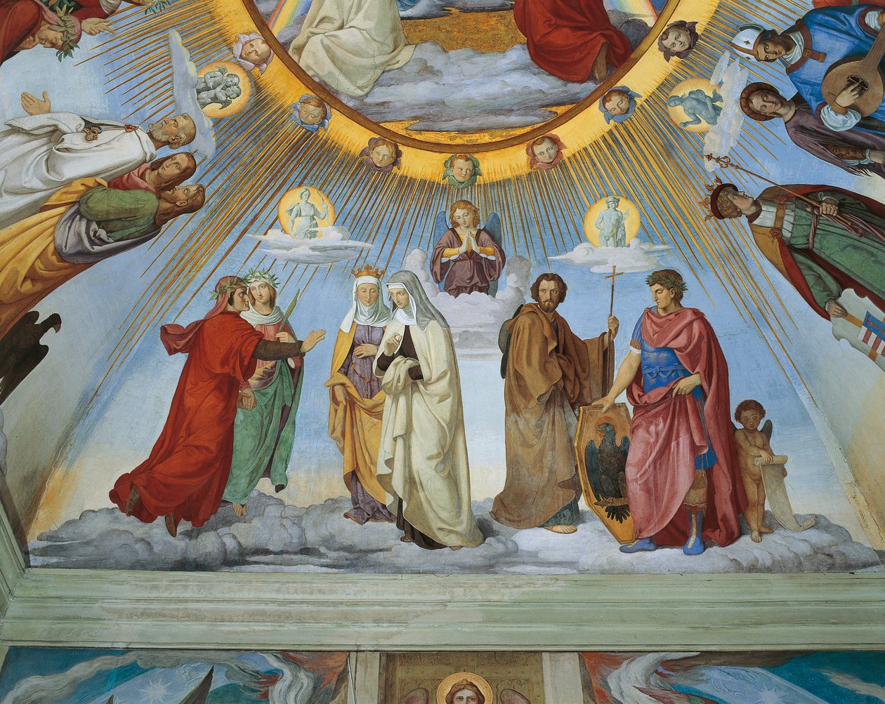 Dante ve Beatrice, Piccarda ve Constance ile 