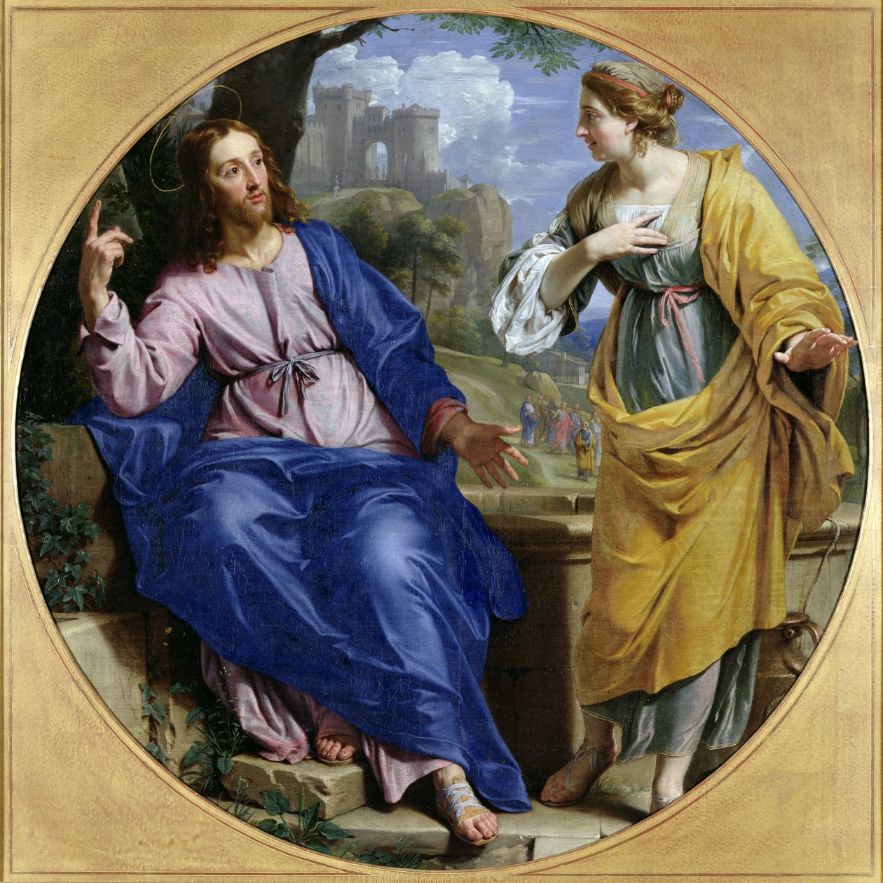 İsa ve Kuyudaki Samiriyeli Kadın, 1648 by Philippe de Champaigne