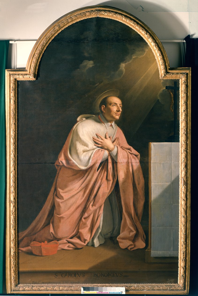 Aziz Charles Borromeo (1538-84) by Philippe de Champaigne
