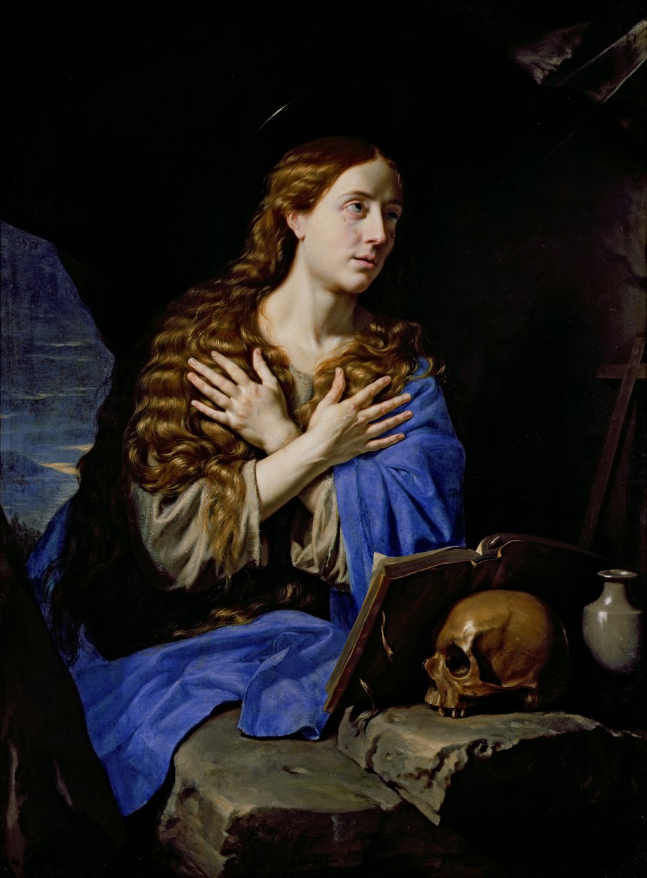 The Penitent Magdalene, 1657  by Philippe de Champaigne