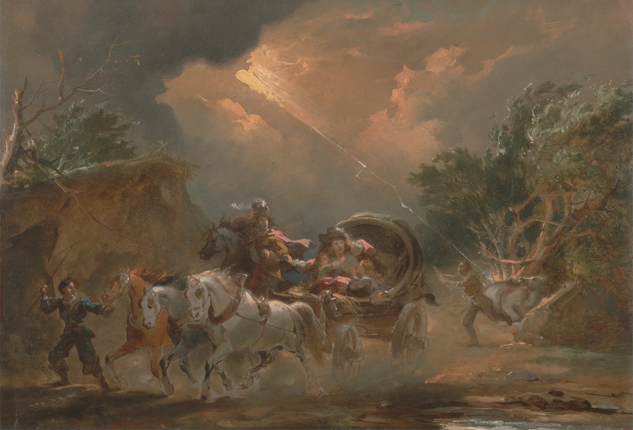 Fırtınada Koç by Philippe Jacques de Loutherbourg