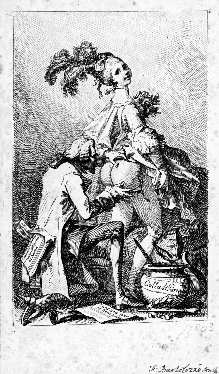 Colla di Parma, Francesco Bartolozzi tarafından yapılan baskı, yaklaşık 1775 by Philippe Jacques de Loutherbourg