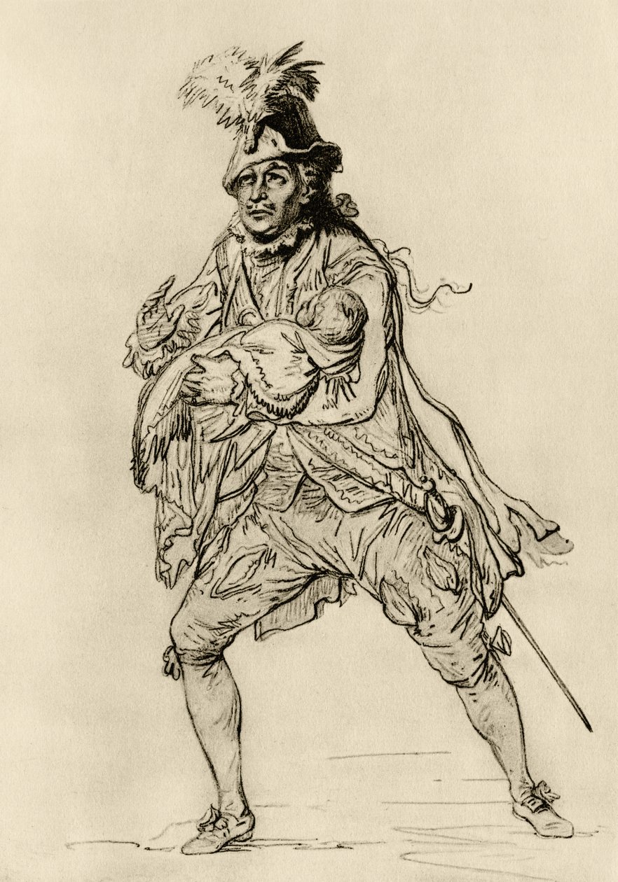 Don Juan rolünde David Garrick by Philippe Jacques de Loutherbourg