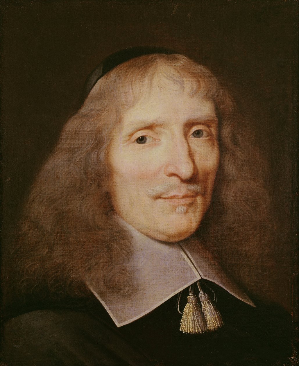 Kadife takke olan bir adamın portresi by Philippe de Champaigne