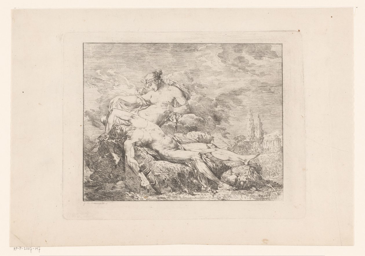 Diana ve Endymion by Philippe Auguste Hennequin