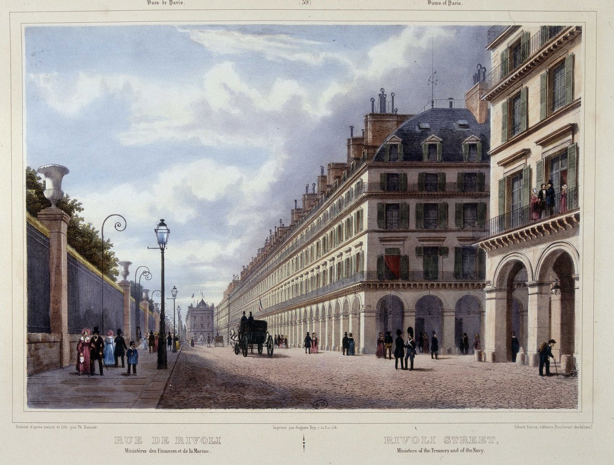 Rue de Rivoli - Jacottet ve Benoist tarafından ““Paris