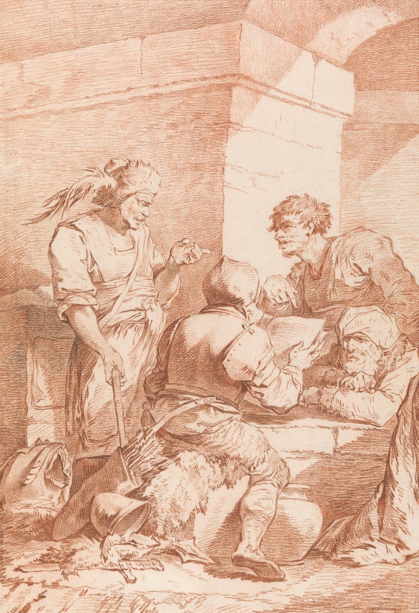Corps de Garde (Bir Kitapla Yenilen Barbarlar) by Philippe Jacques de Loutherbourg