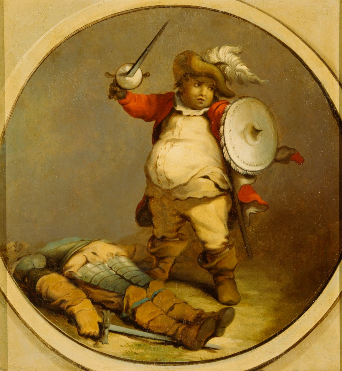 Hotspur Gövdesi ile Falstaff by Philippe Jacques de Loutherbourg