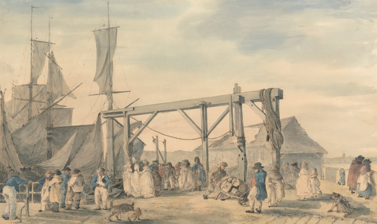 Bir Hoy'un Margate'e Gelişi by Philippe Jacques de Loutherbourg