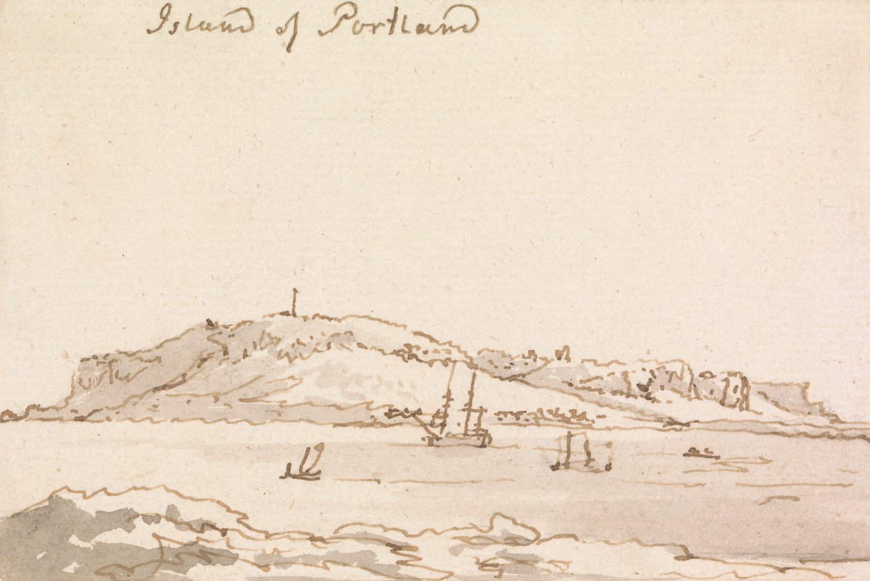 Portland Adası by Philippe Jacques de Loutherbourg